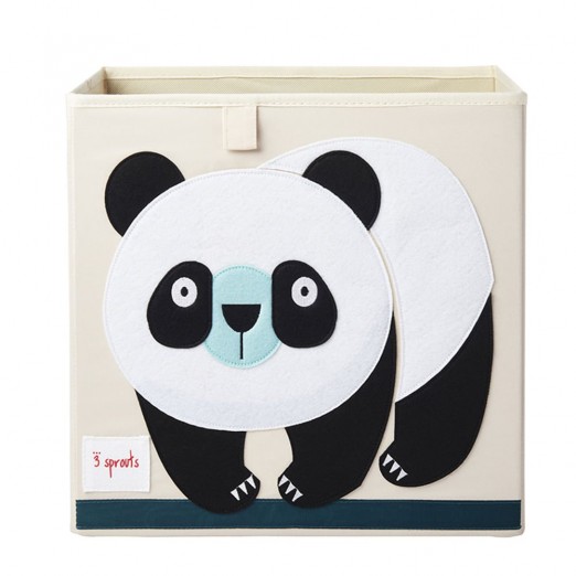 Cesto Organizador Quadrado Panda 3 Sprouts