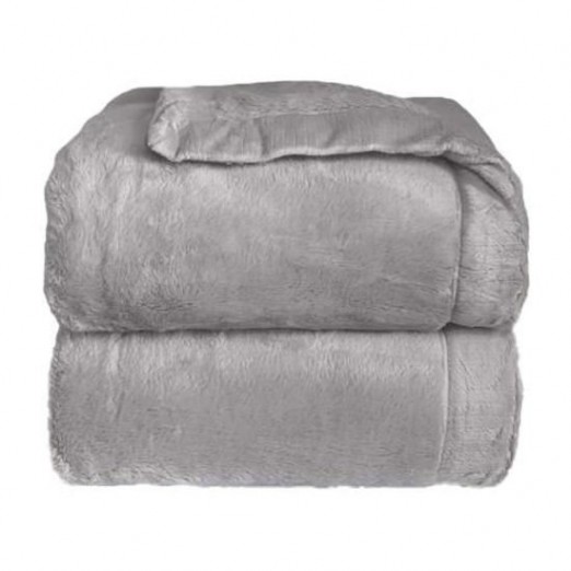 Cobertor Infantil Microfibra Plush Cosy Cinza