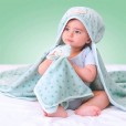 Cobertor Bebê Para Menino Com Capuz Friends Ovelha Gil Papi Cinza