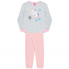Conjunto Pijama Infantil Feminino Tamanho 1 Ano Kamylus
