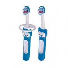 Mam kit escovas de dentes  baby brush azul