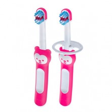 Mam kit escovas de dentes  baby brush rosa