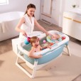 Banheira Infantil Dobrável Média Com Isolante Térmico Azul Baby Pil