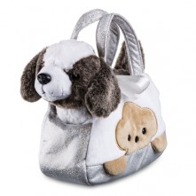 Bolsa Cutie Handbags Com Cachorro Prata Multikids