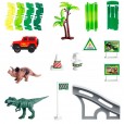 Brinquedo Infantil Pista Dinossauro Track DM Toys 109 peças