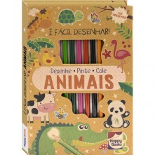 Livro Infantil De Desenho Animais Happy Books
