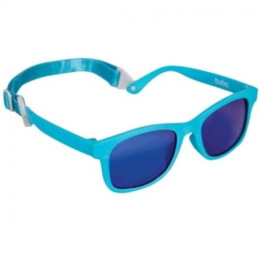 óculos de sol infantil com alça ajustável azul buba