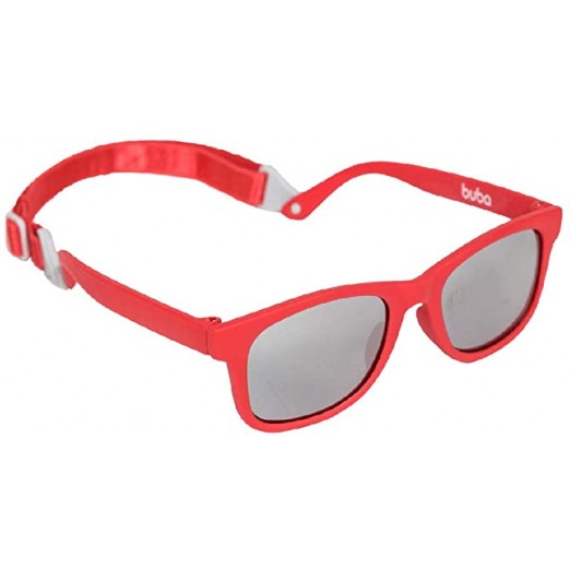 óculos de sol baby com alça ajustável vermelho buba