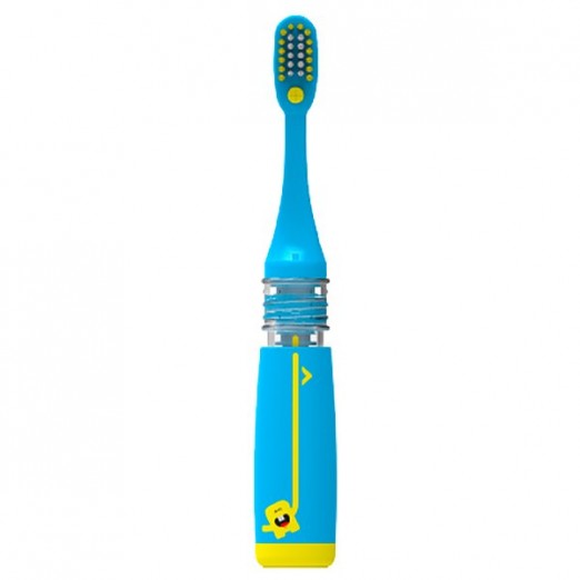 Escova de Dente Azul Infantil Com Armazenamento para Pasta de Dente Brush Angie