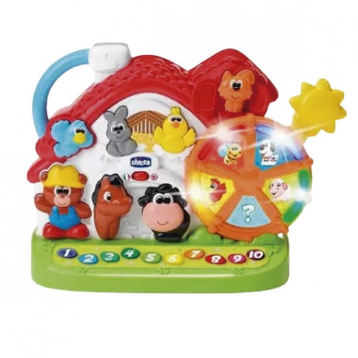 Brinquedo Infantil Musical Fazendinha Bilíngue Números Animais Cores Chicco