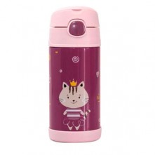 Garrafa Térmica Infantil Aço Inox 330ml Dinossauro Rosa - Comprar