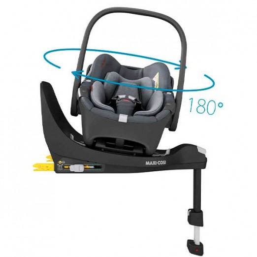 Bebê Conforto Maxi Cosi Pebble 360 Twillic Grey com Base FamilyFix 360  Desde Recém-Nascido até 13kg