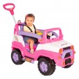 Brinquedo Carro Infantil Jeep Diipi Rosa Calesita De 1 à 3 Anos