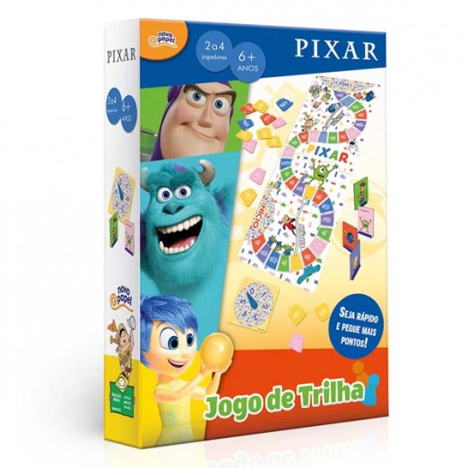 Brinquedo Infantil Jogo de Trilhas Pixar Com Tabuleiro Toyster