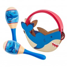 Brinquedo Musical Kit De Percussão Tubarão Stephan Joseph