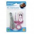 Kit Manicure Infantil Para Bebês Rosa Clingo