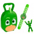 Brinquedo Infantil Maleta PJ Mask Lagartixo Multikids Verde 3A+