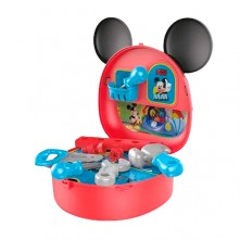 Brinquedo Infantil Maleta Com Alça Mickey Construtor Multikids