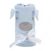 Manta Infantil Azul de Malha Light Baby Joy Essence