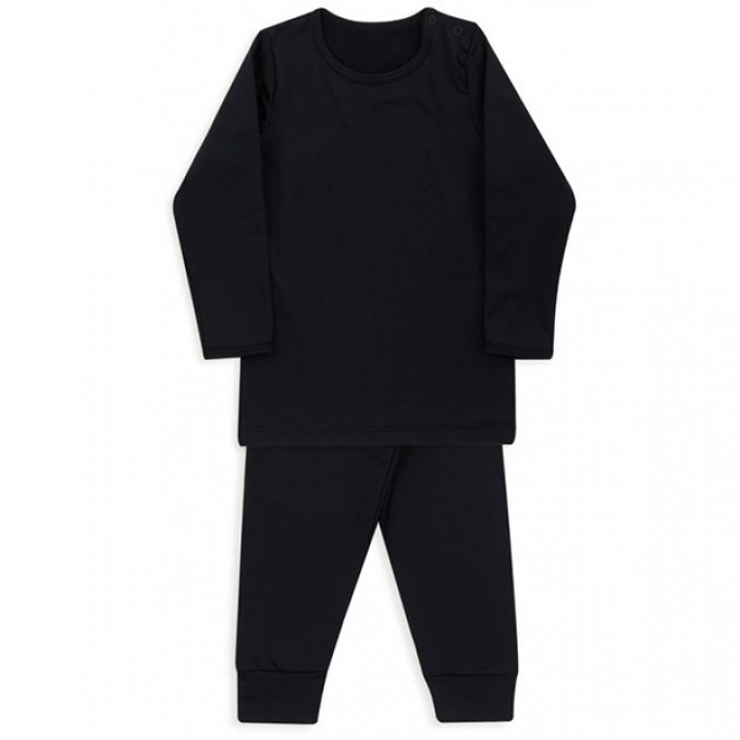 Conjunto de body térmico preto para bebê Dedeka