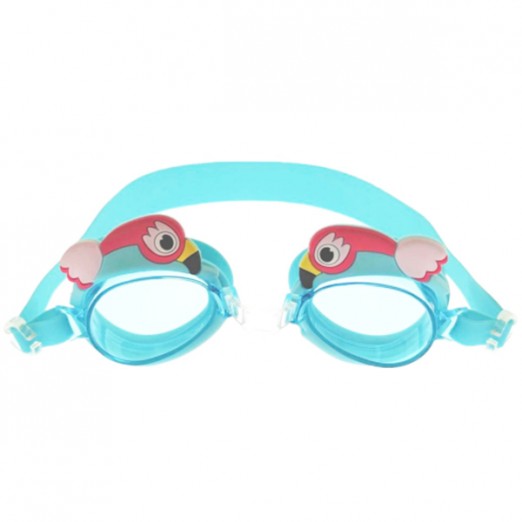 Óculos De Natação Infantil Flamingo Proteção Uv Policarbonato 100% Silicone Buba