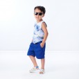 Óculos De Sol Infantil Para Menino Azul Marinho Pimpolho
