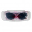 Óculos De Sol Infantil Para Menina Rosa Com Glitter Estilo Retrô Pimpolho