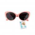 Óculos De Sol Infantil Para Menina Rosa Com Listras Pimpolho