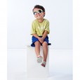 Óculos De Sol Infantil Para Menino Verde e Azul Marinho Pimpolho