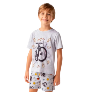 Pijama Infantil Masculino de Calor 4 Anos Dedeka