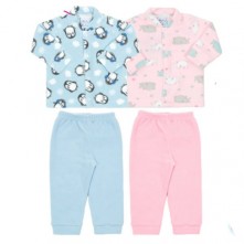 Pijama Bebê Estampado Rosebud M