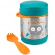 Pote Térmico Infantil Para Alimentos Com Talher Robô Skip Hop Azul