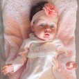 Boneca Bebê Reborn Realista Princesa Olhos Brilhantes