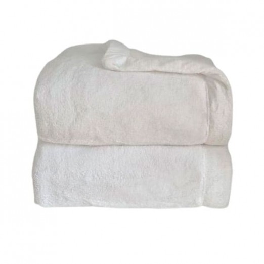 Cobertor Infantil Microfibra Plush Cosy Branco
