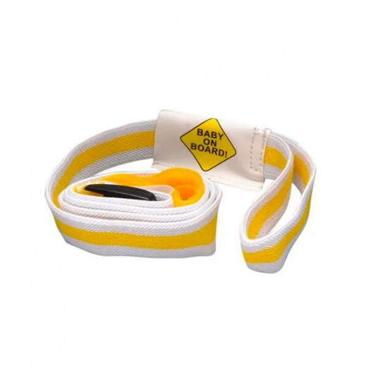 Pulseira guia segurança infantil amarela safety