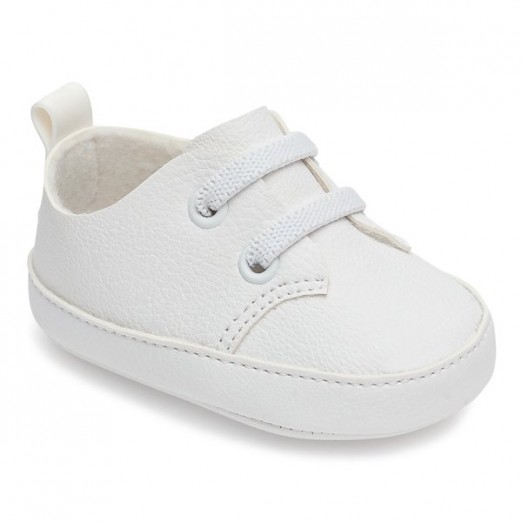 Sapato Bebê Fase 01 Branco Pimpolho Tamanho 02