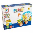 Brinquedo Infantil Super Guindaste de Montar 98 Peças PlayDuc