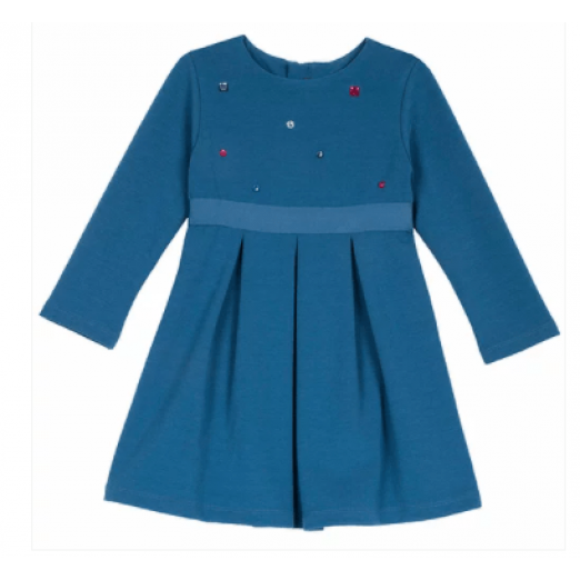 Vestido Infantil Azul 5 Anos Chicco