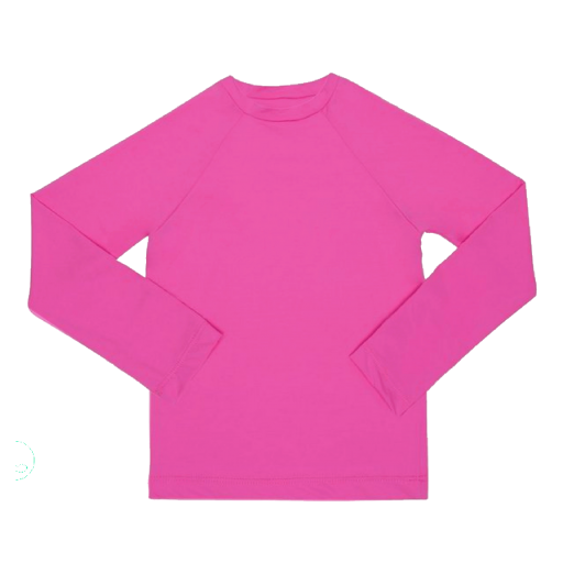 Camisa com fpu 50+ manga longa pink 6a ecokids