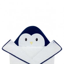 Toalha Banho Bebê Batistela Pinguim