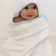 Toalha de Banho Bebê Para Menino Comfort Power Sec Azul Em Poliéster Laço Bebê