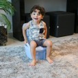 Troninho Infantil 2 em 1 Ploc Cinza Com Coletor Removível Voyage