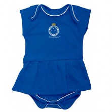 Vestido Body Bebê Cruzeiro Azul Torcida Baby P