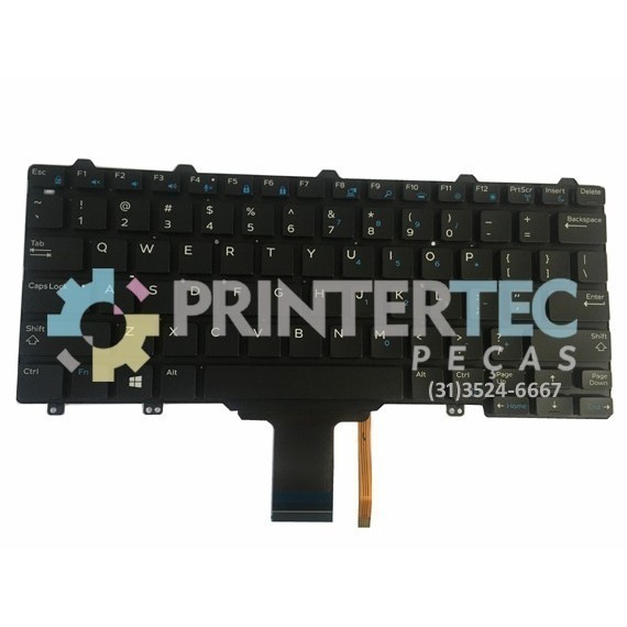 TECLADO DELL LATITUDE E5250 / E7250 / E7270 PADRAO US