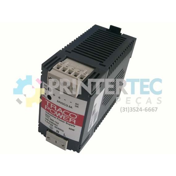 FONTE TRACO POWER TCL060-124  -  24V/60W