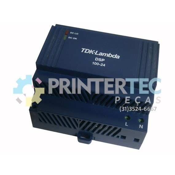 FONTE TDK-LAMBDA DSP100-24 100W DIN RAIL