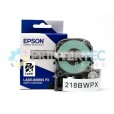 FITA EPSON LABELWORKS LW-PX750 PRETO EM BRANCO 18MM