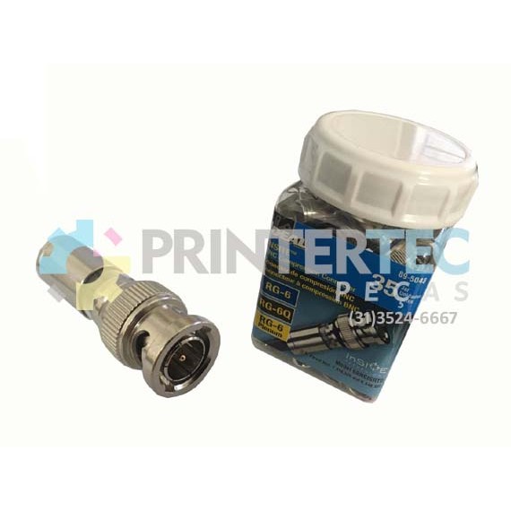 CONECTOR IDEAL BNC RG-6 COMPRESSION CONNECTOR - 35 PCS.