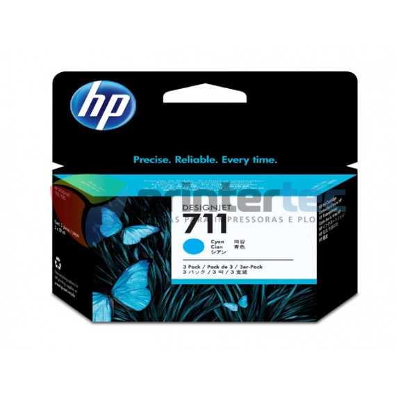 CARTUCHO HP DSJ T120 / T520 CYAN 29ML - KIT COM 3
